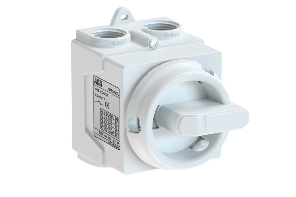 ABB ONE20M2W Выключатель в боксе 2P белый 1SCA138456R1001