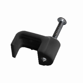 Крепеж кабеля плоский 10 х 5 мм, черный (упак. 50 шт) Rexant 07-4211-1