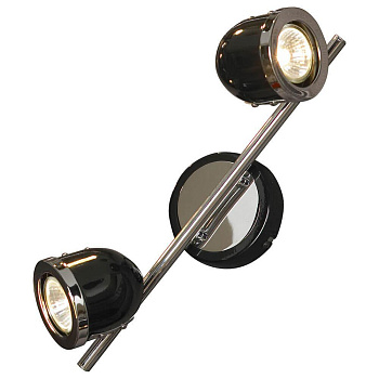 Lussole S.R.L Металл Черный / хром Металл Светильник настенно-потолочный GU10 5,5W GRLSN-3121-02 Lussole S.R.L Металл Черный / хром Металл Светильник настенно-потолочный GU10 5,5W GRLSN-3121-02