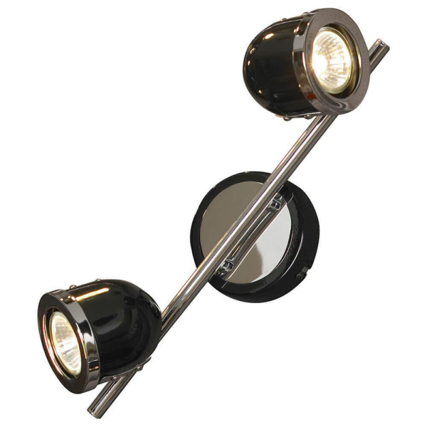 Lussole S.R.L Металл Черный / хром Металл Светильник настенно-потолочный GU10 5,5W GRLSN-3121-02 Lussole S.R.L Металл Черный / хром Металл Светильник настенно-потолочный GU10 5,5W GRLSN-3121-02