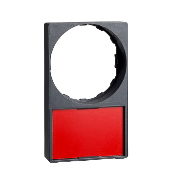 SE Держатель заподлицо с кнопкой (30х50) для маркировки (18х27) белый/жёлтый фон XB4, ХВ5 ZBY6H102