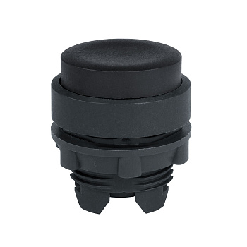 КЭАЗ Головка кнопки OptiSignal D22 A5-PJ-2 с выступ толк черная пластик ZB5AL2