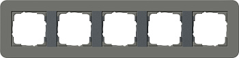 Gira E3 Темно-серый/Антрацит Рамка 5-ая 0215423