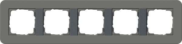 Gira E3 Темно-серый/Антрацит Рамка 5-ая 0215423