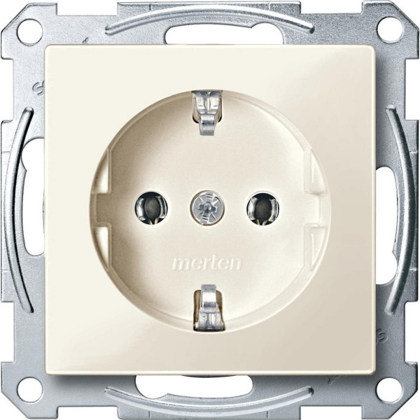 Купить SE Merten SM Беж глянец Розетка с/з безвинт.зажим MTN2301-0344