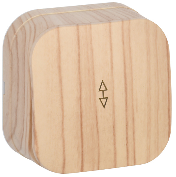 IEK GLORY ВСп10-1-0-ХС Выключ. 1-кл. проход. о/у 10А GLORY сосна