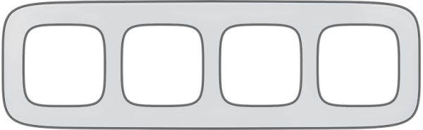 Купить Legrand Valena ALLURE Зеркало Рамка 4-ая 754424