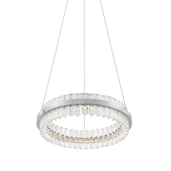 Купить ST LUCE SL383.103.01 Светильник подвесной  Хром/Хром, Прозрачный LED 1*34W