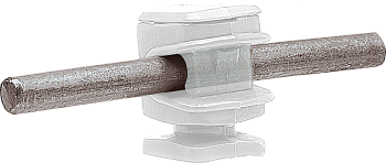 EZETEK Держатель проводника круглого 6-8 мм прозрачный, высота 16 мм, пластик 91005