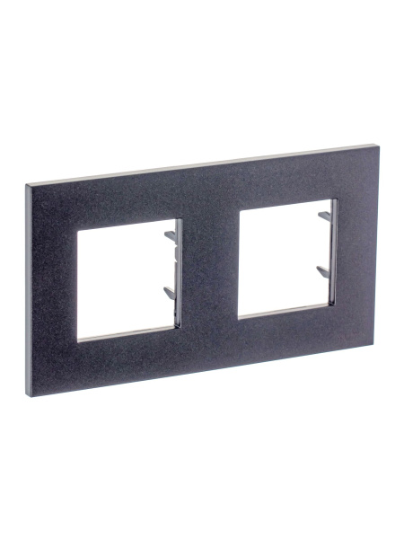 Купить ABB NIE Zenit Антрацит Рамка 2-я 2+2 мод 2CLA227200N1801