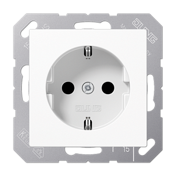 JUNG Белый Штепсельная розетка SCHUKO 16A 250V~; термопласт A1520BFWW