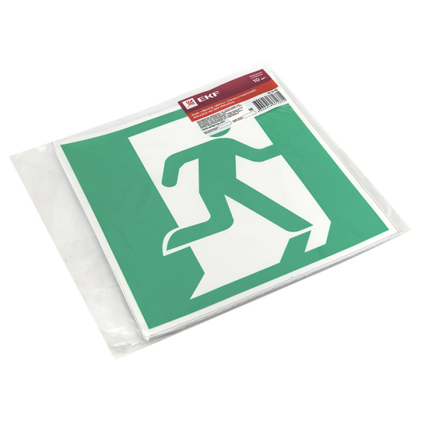 Купить EKF PROxima Знак "Выход здесь" (правосторонний) 200х200мм