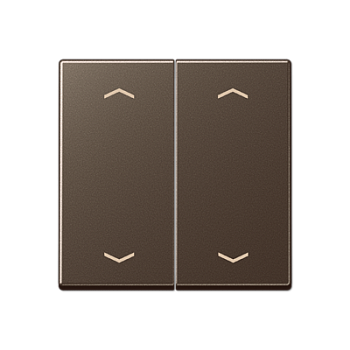 JUNG Клавиша для KNX кнопки, 2 группы, символы стрелки дюропласт мокка A102PMO