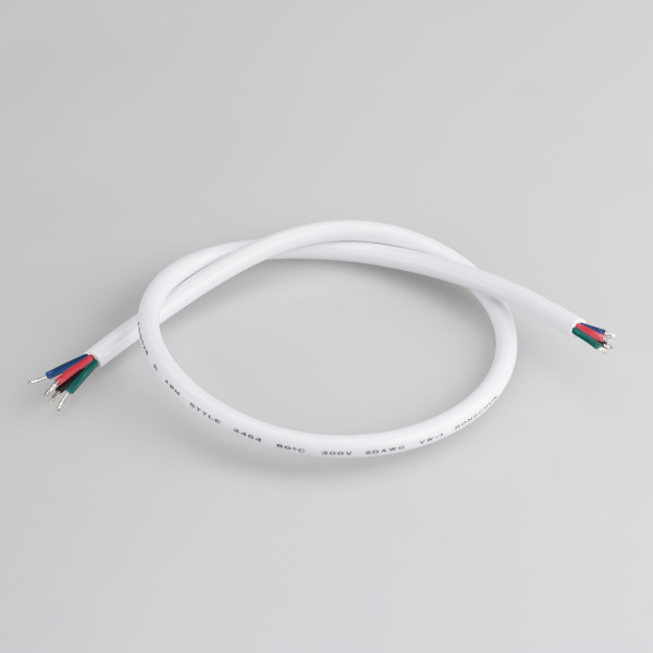 Arlight Провод питания ARL-MOONLIGHT-20AWG-4W-D6-CU-500 White (Закрытый) 028124