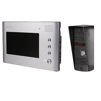 Zamel Комплект видеодомофона для одной семьи с цветным экраном 7 и антивандальной вызывной панелью VP-705P