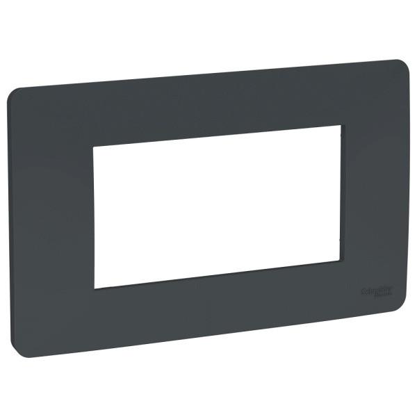SE Unica Modular Антрацит Рамка 4-модульная NU210454