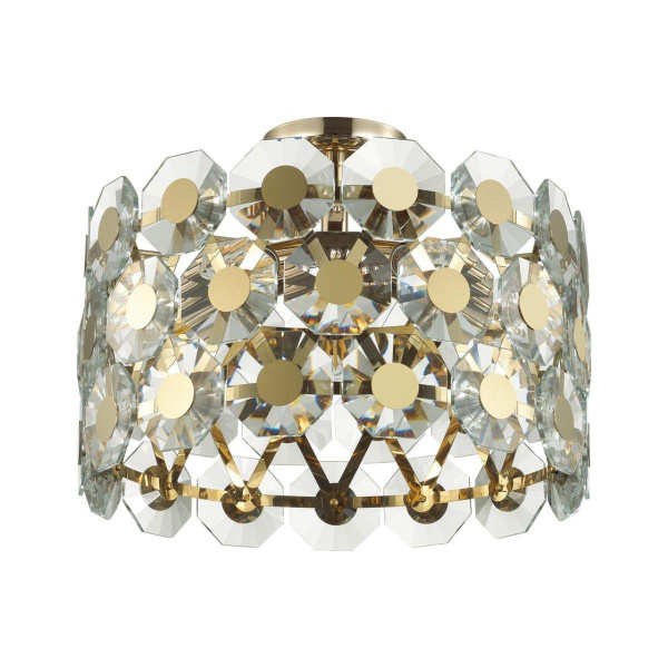 Odeon Light 4974/5C HALL ODL22 373 золотой/хрусталь Люстра потолочная E14 5*40W TOKATA