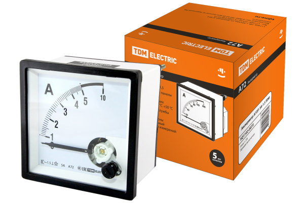 TDM Амперметр А72П   5А-1,5 SQ1102-0073
