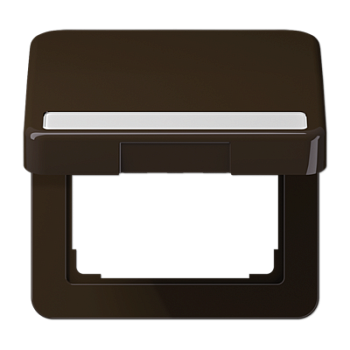 JUNG Крышка ударопрочная откидная с возвратной пружиной и полем для надписи 7×57 мм коричневая CD590BFNAKLBR