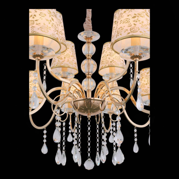 Купить ST LUCE SL176.203.12 Люстра подвесная  Золото, Прозрачный/Бежевый, Золото E14 12*40W