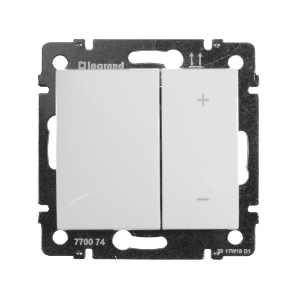 Купить Legrand Valena Бел Светорегулятор нажимной 40-600W для л/н и обмоточных т-ров 770074