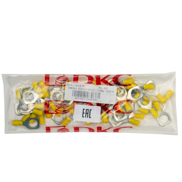 Купить DKC Наконечник с отверстием под винт и изолир.фланцем 2,5-6 кв.мм 12,2 мм (НКИ)