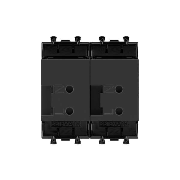 Купить DKC USB зарядное устройство модульное, "Avanti", "Черный квадрат", 2 модуля