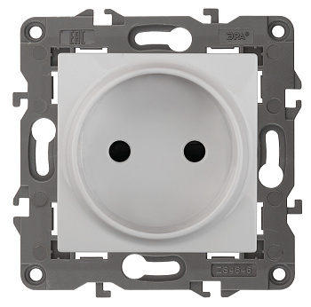 ЭРА 14-2105-01 Elegance Белый Розетка б/з