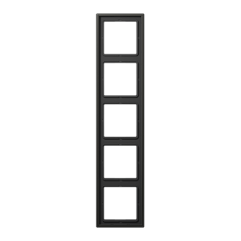 JUNG LS 990 Антрацит (лакир. алюминий) Рамка 5-ая AL2985AN