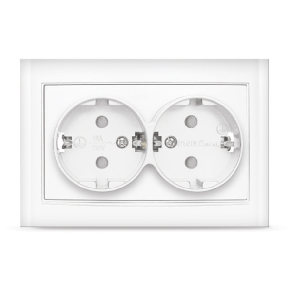 UNIVersal "Бриллиант" розетка Бел2-ая с/з з/ш 7947540
