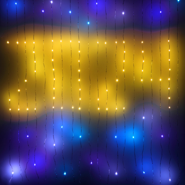 ЭРА Светодиодная новогодняя гирлянда ERASG -02 умная занавес RGB 2*2 м управление через мобильное приложение