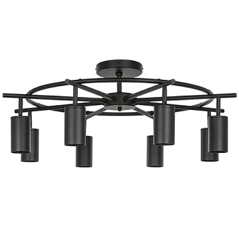 Lightstar LR718378 Люстра RULLO 8х50W GU10 ЧЕРНЫЙ (571718+214437-8), шт