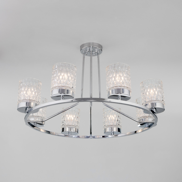 Купить Eurosvet Потолочная люстра со стеклянными плафонами 60127/8 хром a057094
