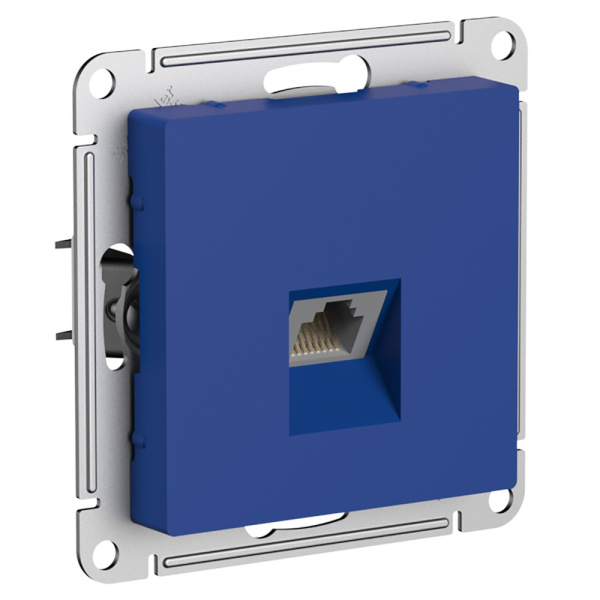 Systeme Electric AtlasDesign Аквамарин Розетка компьютерная RJ45, кат. 5Е, механизм
