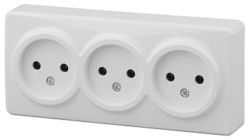 ЭРА 11-2207-01 Эксперт Белый Розетка 3-ая б/з ОУ