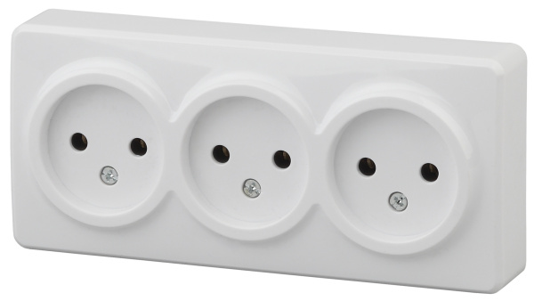 ЭРА 11-2207-01 Эксперт Белый Розетка 3-ая б/з ОУ