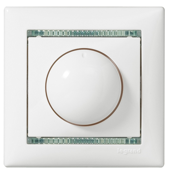Купить Legrand Valena Бел Светорегулятор поворотный 40-400W для ламп накаливания (вкл поворотом) 770061