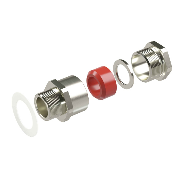 Купить DKC Взрывозащищенный кабельный ввод серии КН для небронированного кабеляМ16х1,5 D:2,8-8мм. Никелированная латунь IP66/IP68