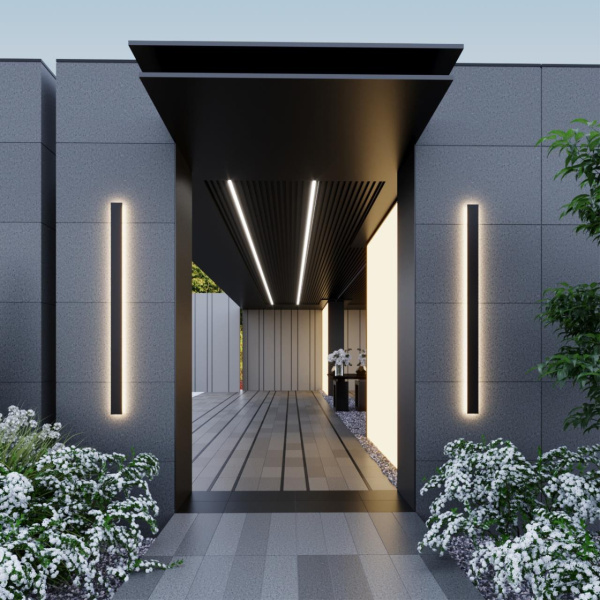 Купить Odeon Light 4379/36WL HIGHTECH ODL23 239 черный/металл Настенный светильник IP54 LED 36W 1300Лм 3000K FIBI