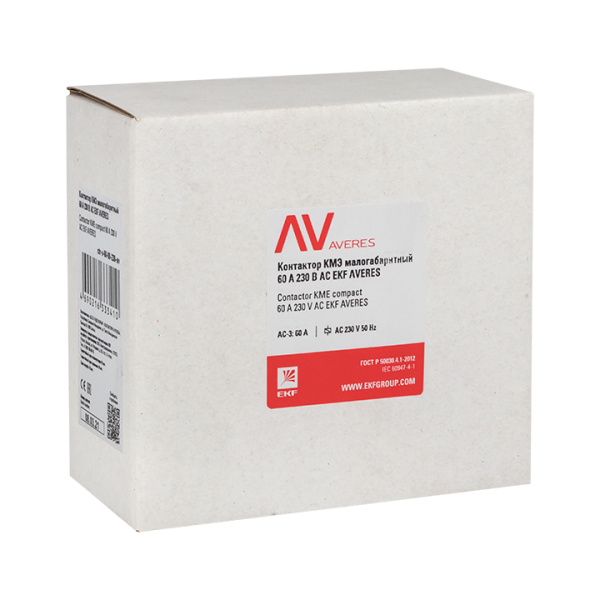Купить EKF Averes Контактор КМЭ 60А 230В АС