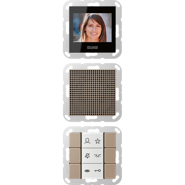 JUNG Video-внутренняя панель, шампань SIVIA622CH