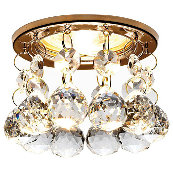 Ambrella Встраиваемый точечный светильник K2051 CL/G золото/прозрачный MR16