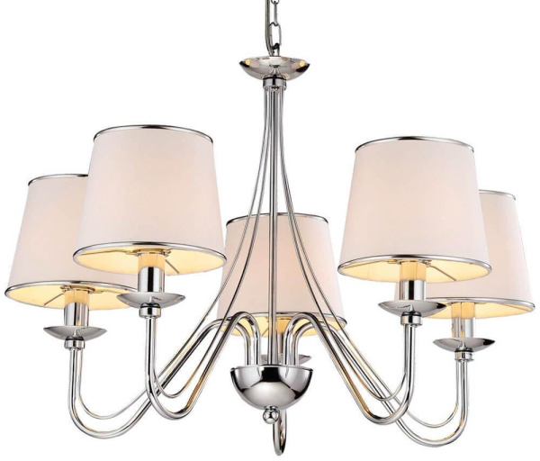 Купить Arte Lamp Aurora Хром/Белая Люстра 40W E14 A1150LM-5CC