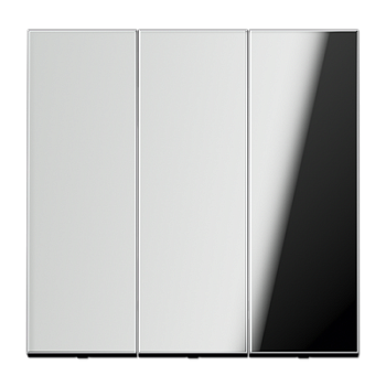 JUNG Хром Клавиша 3-ая для трёхклавишного переключателя арт. 5306EU GCR993