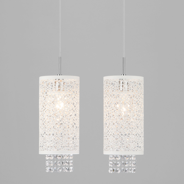 Eurosvet Подвесной светильник с хрусталем 1181/2 хром 00000065379