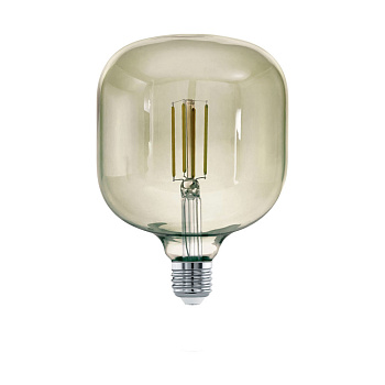 Eglo 12597 Лампа светодная филаментная диммир. T125, 4W(E27), 3000K, 380lm, черн прозрачн