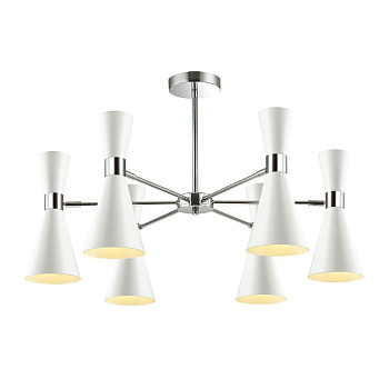 Lumion 3661/6C LN18 000 хром/матовый белый Люстра потолочная E14 6*60W 220V QUINN