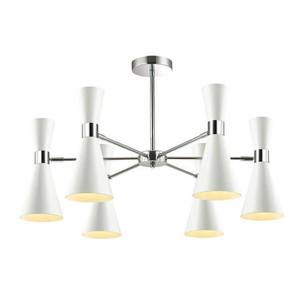 Lumion 3661/6C LN18 000 хром/матовый белый Люстра потолочная E14 6*60W 220V QUINN