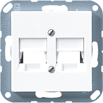 JUNG A 500 Белая Накладка АМР для двойных модульных гнезд A569-25NWEWW