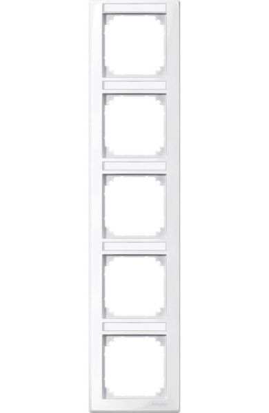 Купить SE Merten SM Полярно-Бел Рамка 5-ая с полем для надписи вертикальная (MTN470519)